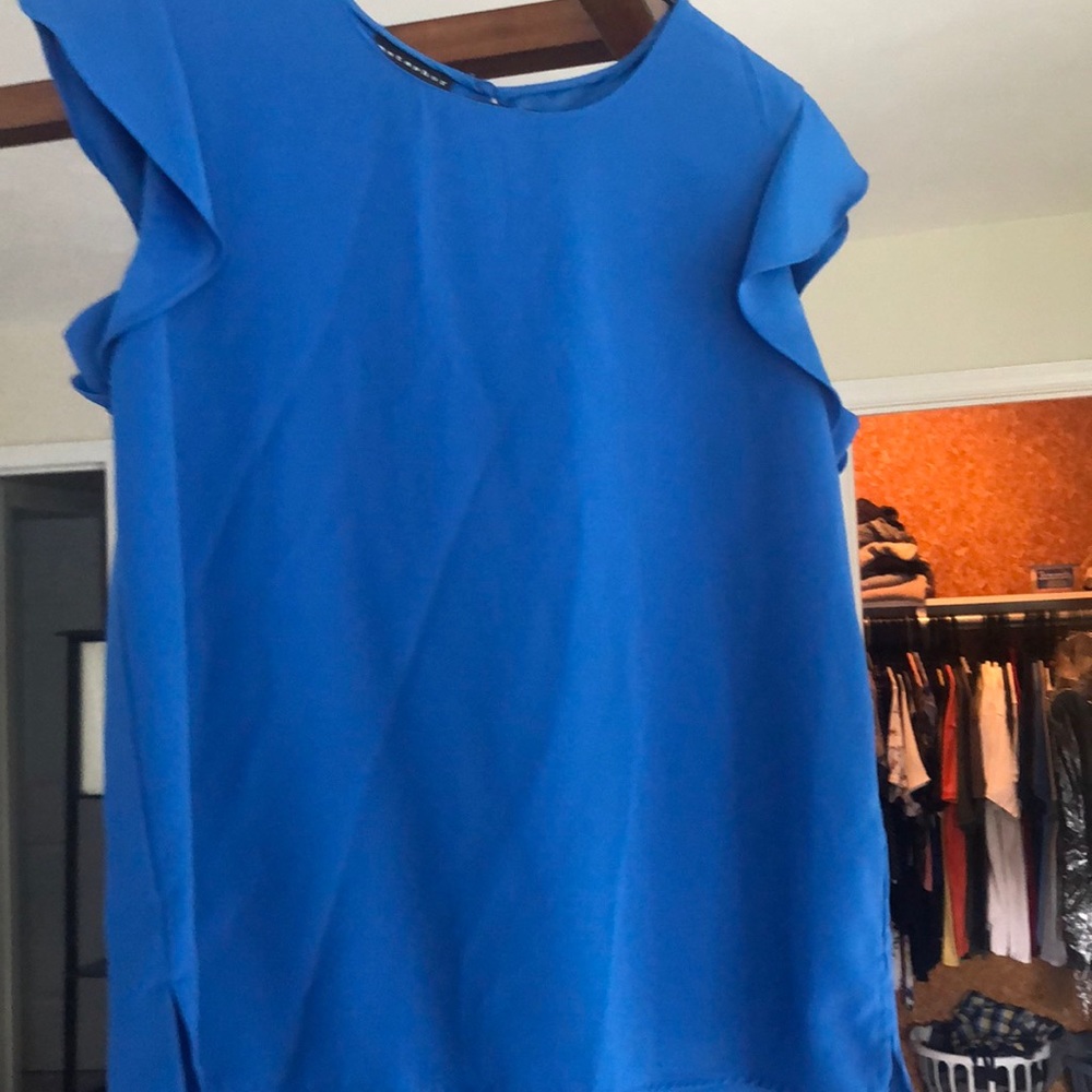 Blue Metaphor blouse